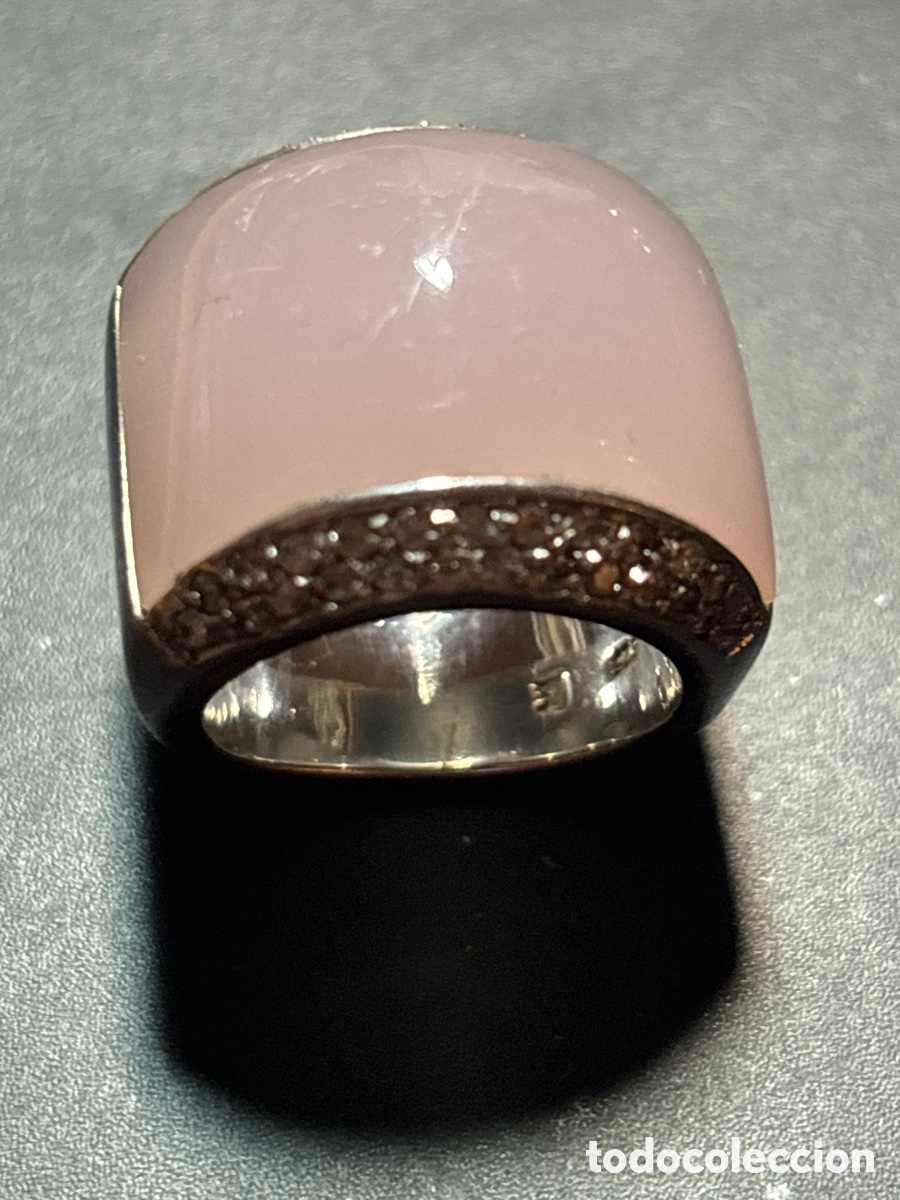 Joyeria: Anillo de plata con piedra rosa - Foto 5