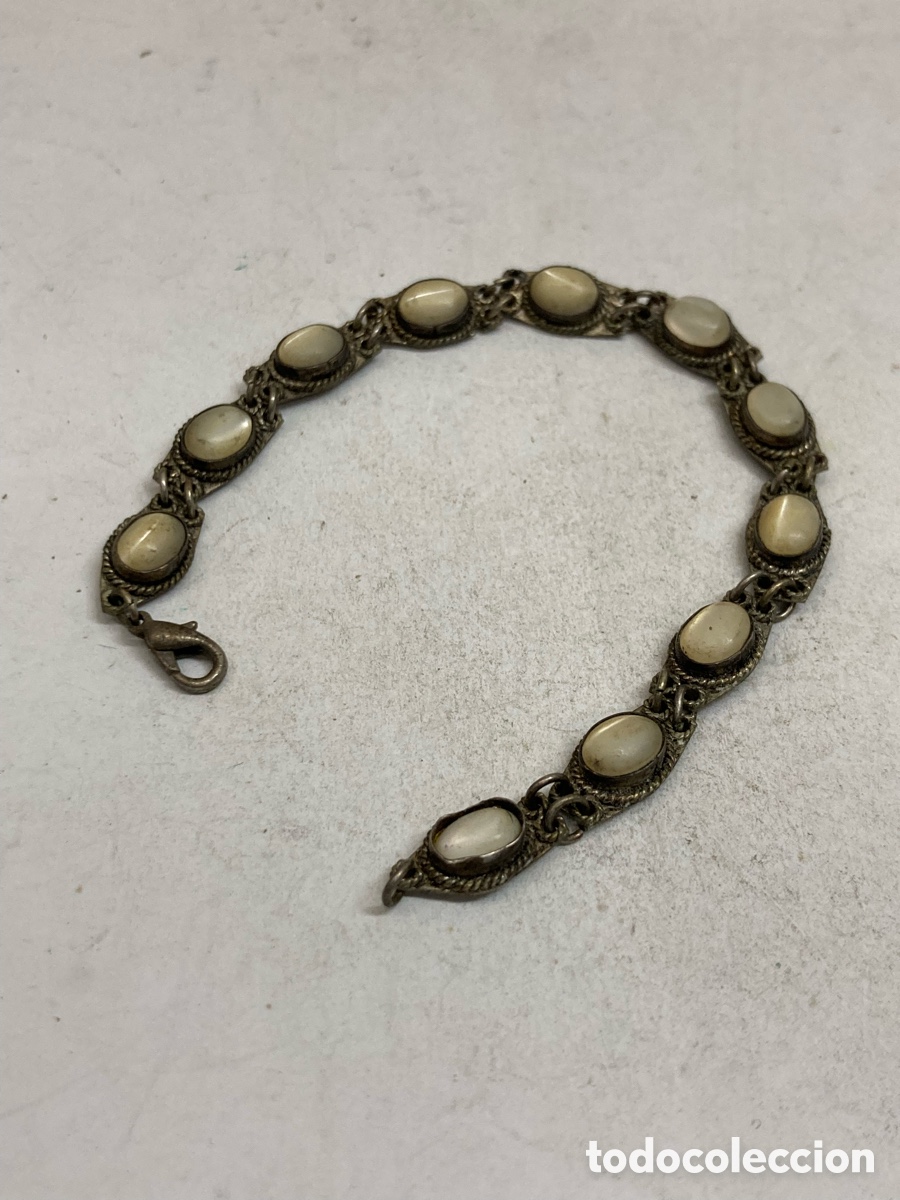 Joyeria: Pulsera de plata y n&aacute;car Pul204 - Foto 1