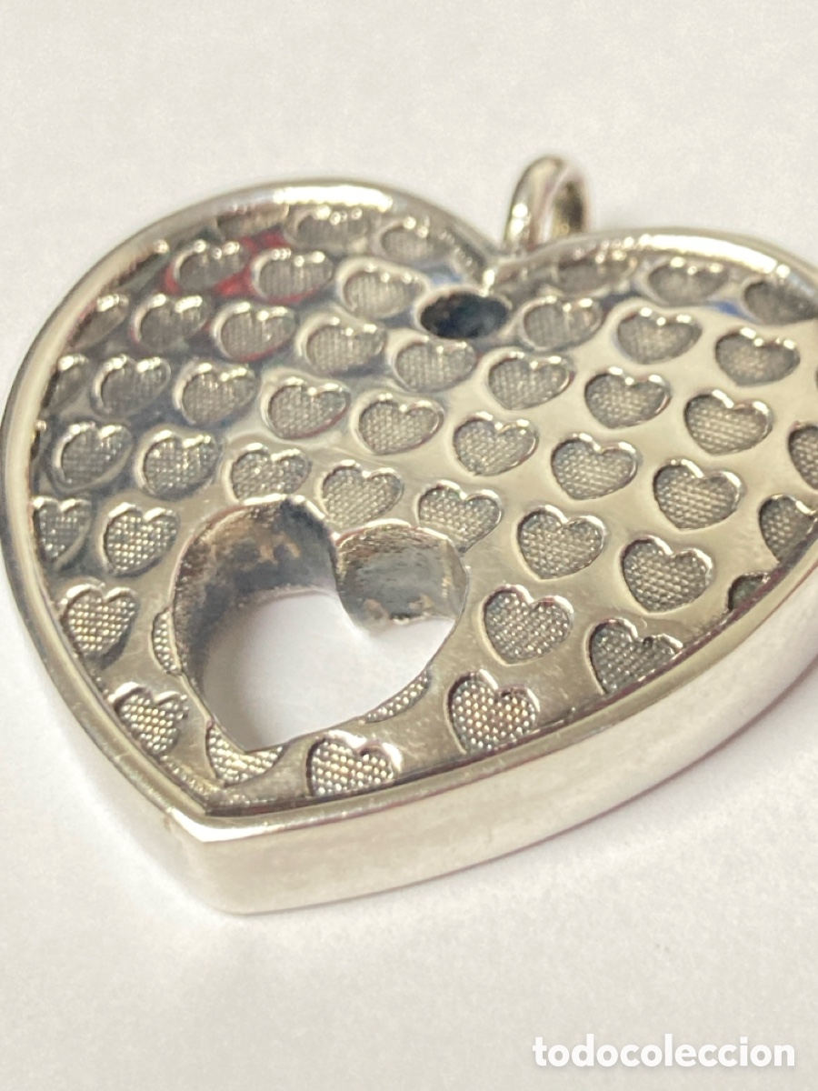Joyeria: Colgante de plata en forma de coraz&oacute;n /C325 - Foto 5