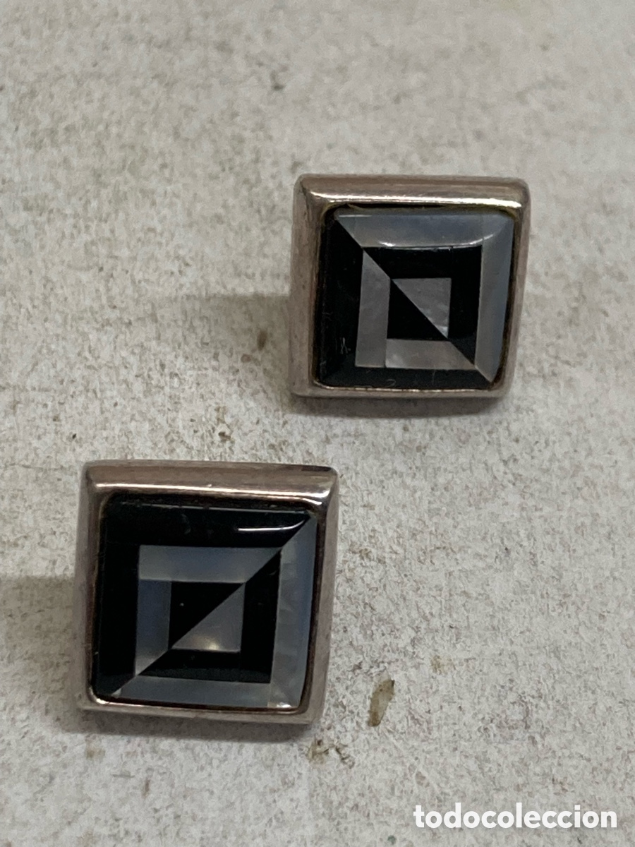 Joyeria: Pendientes de plata y n&aacute;car P176 - Foto 1