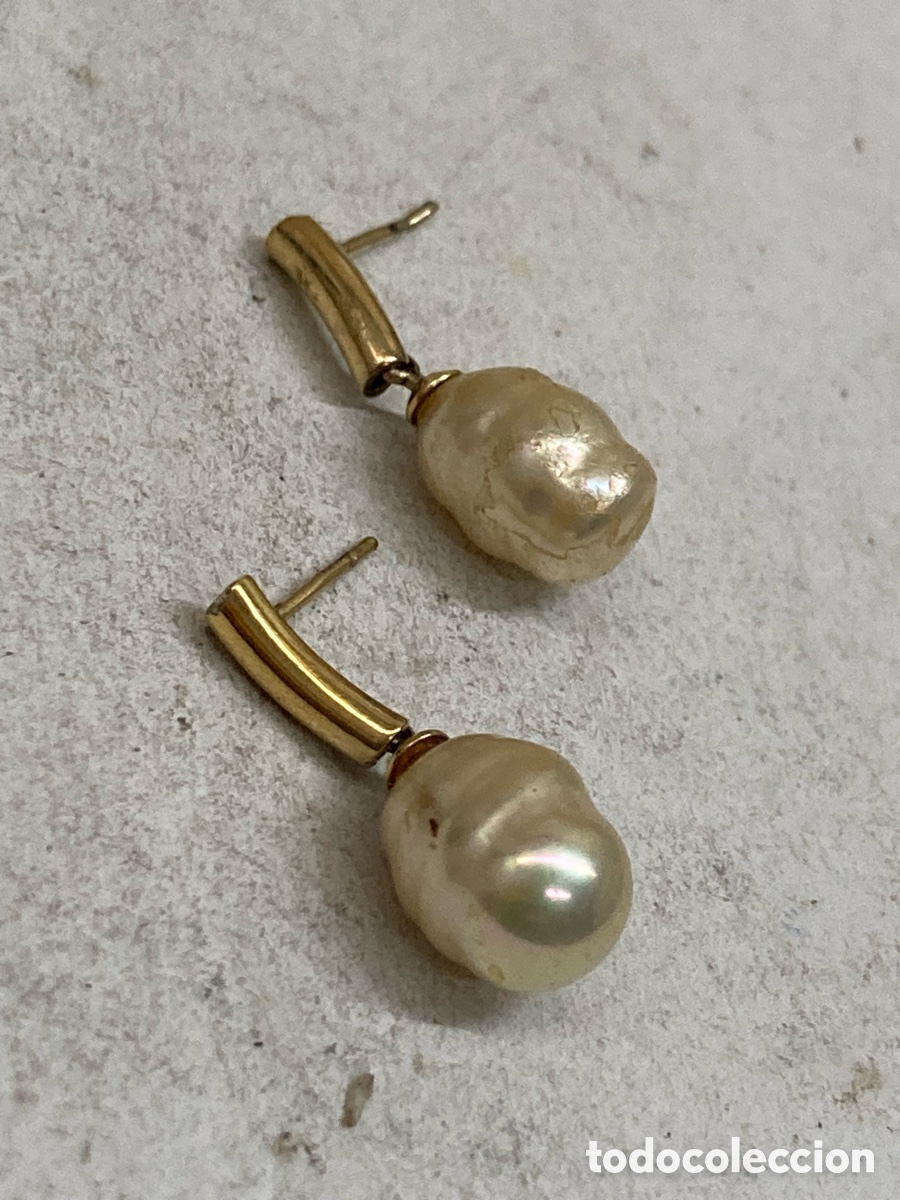 Joyeria: Pendientes de plata y perla P176 - Foto 1
