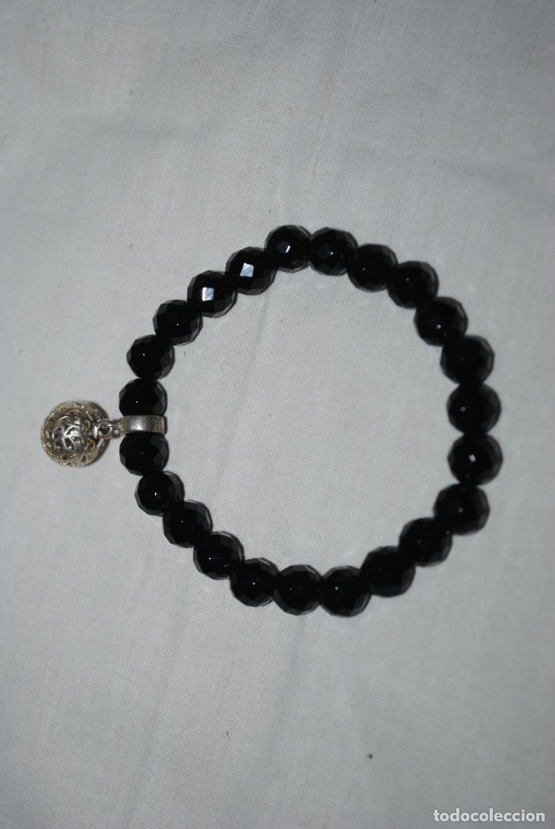 Joyeria: PULSERA EXTENSIBLE DE AZABACHE Y PLATA . - Foto 2