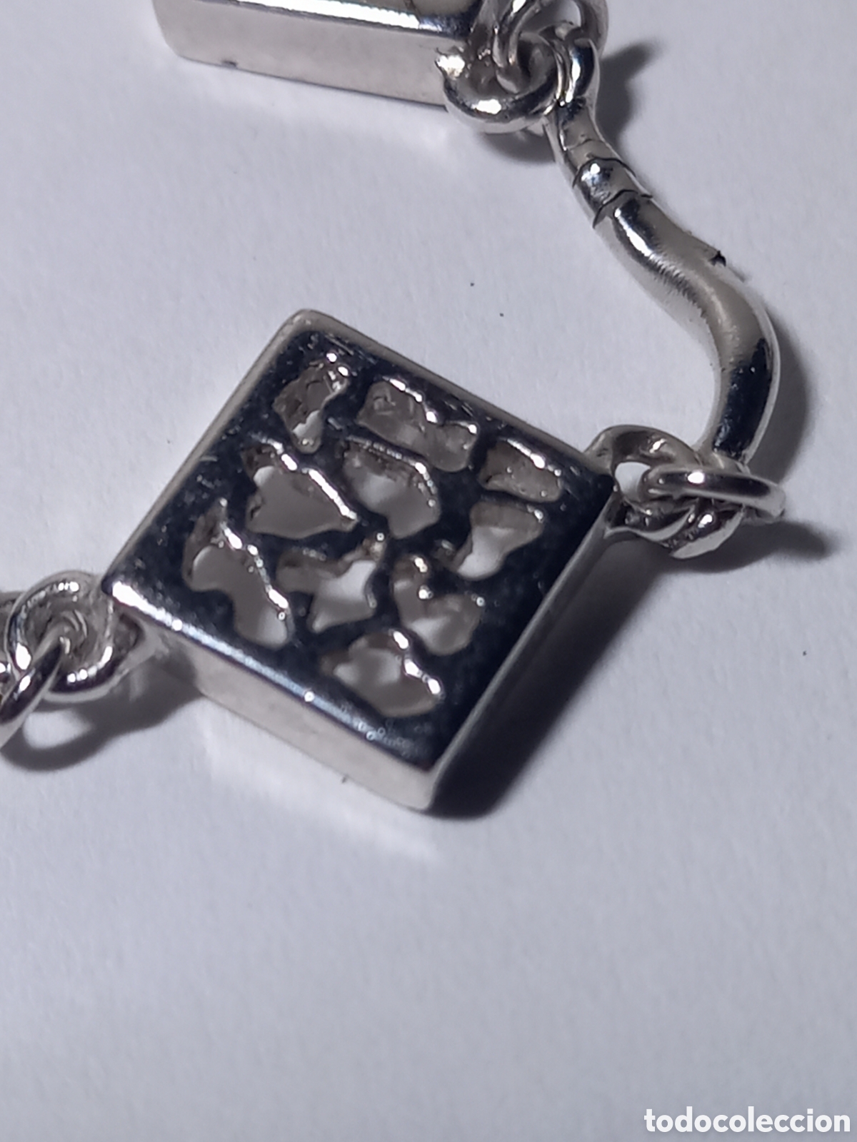 Joyeria: PULSERA DE PLATA CON MOTIVOS GEOM&Eacute;TRICOS. - Foto 3