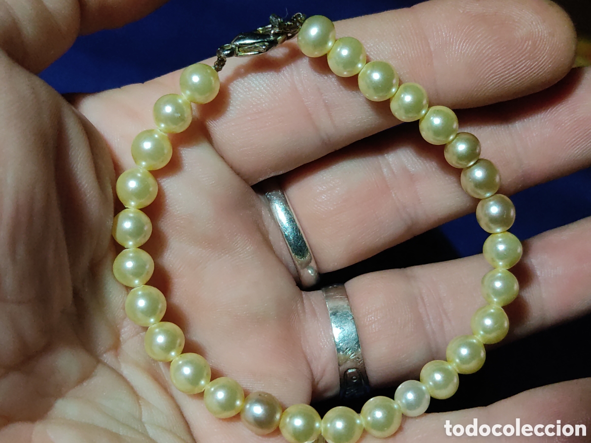 Joyeria: Pulsera de perlas cultivadas.Vintage. - Foto 2