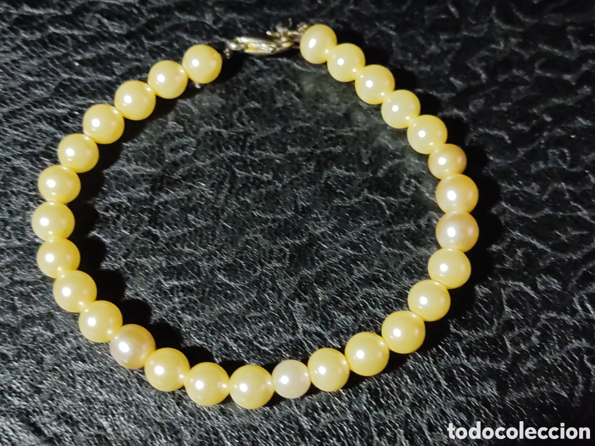 Joyeria: Pulsera de perlas cultivadas.Vintage. - Foto 3