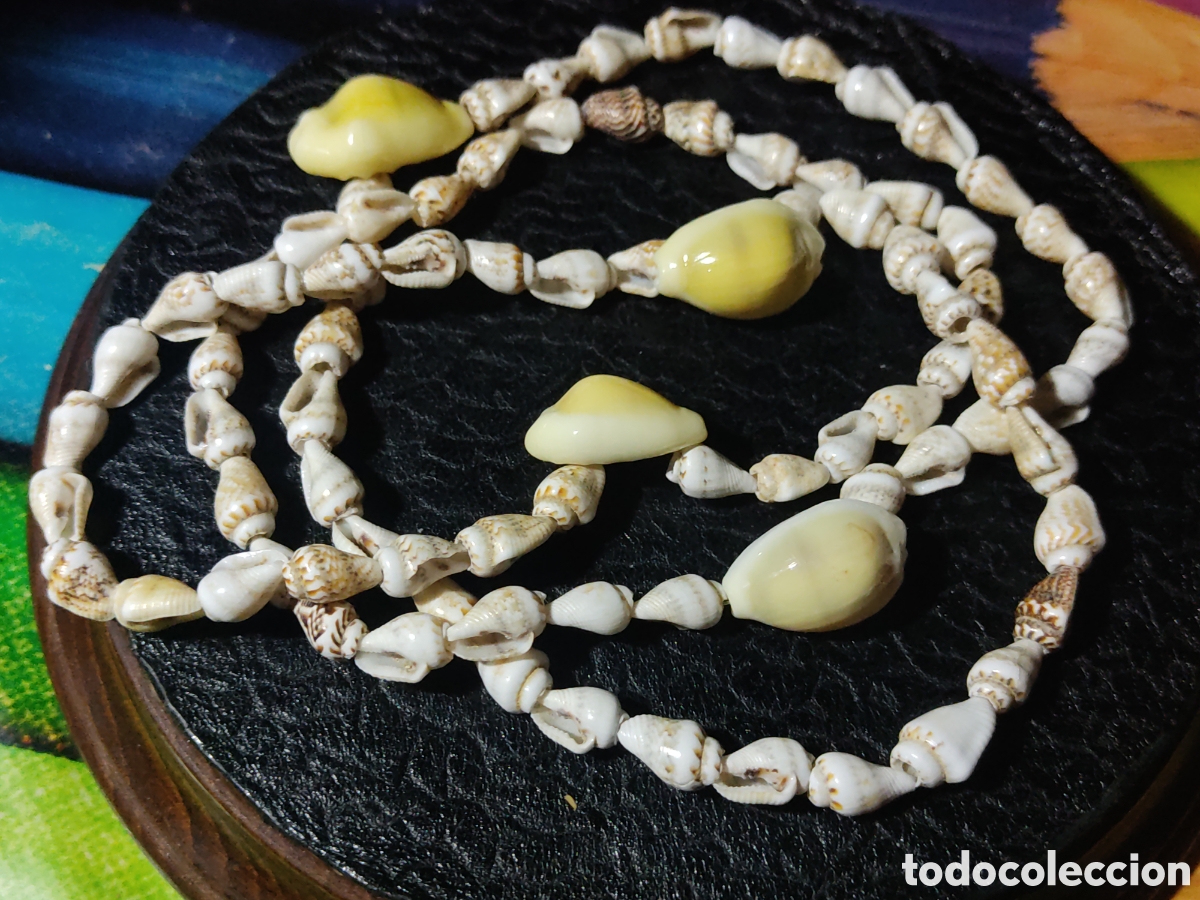Joyeria: Collar largo de caracolas.Vintage.Nuevo. - Foto 4