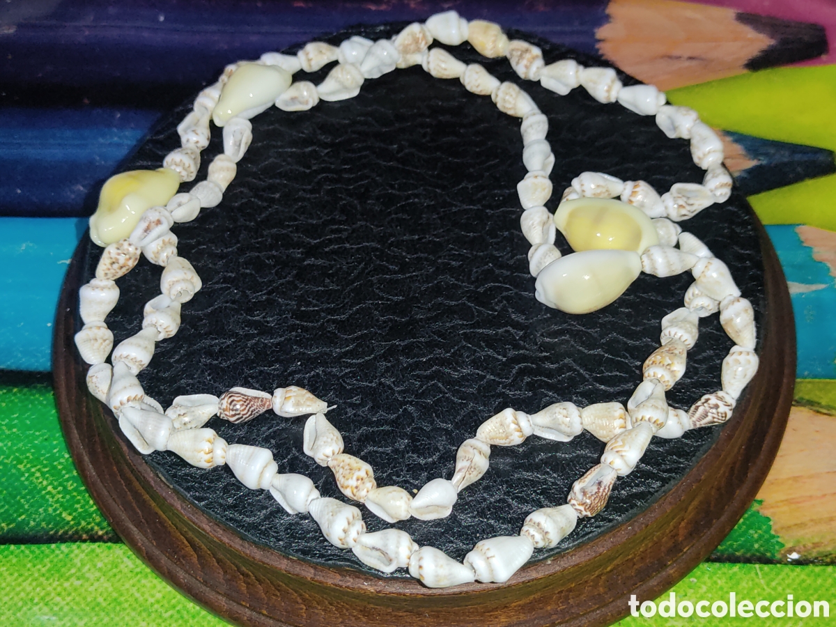 Joyeria: Collar largo de caracolas.Vintage.Nuevo. - Foto 1