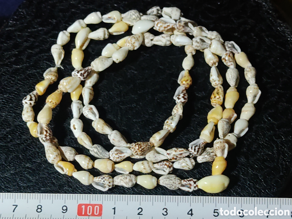 Joyeria: Collar largo de caracolas de mar.Vintage.Nuevo. - Foto 3