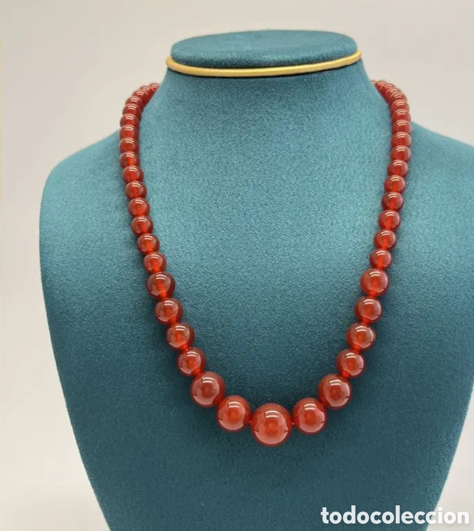 Joyeria: COLLAR DE JADE ROJO NATURAL - Foto 2