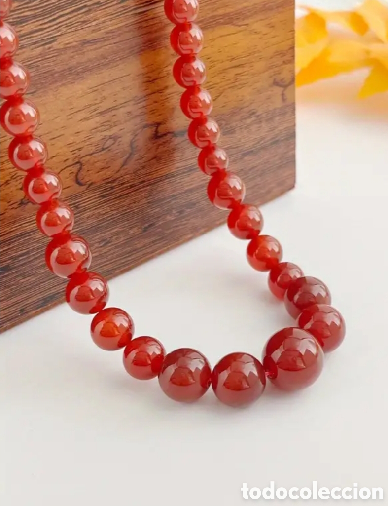 Joyeria: COLLAR DE JADE ROJO NATURAL - Foto 3