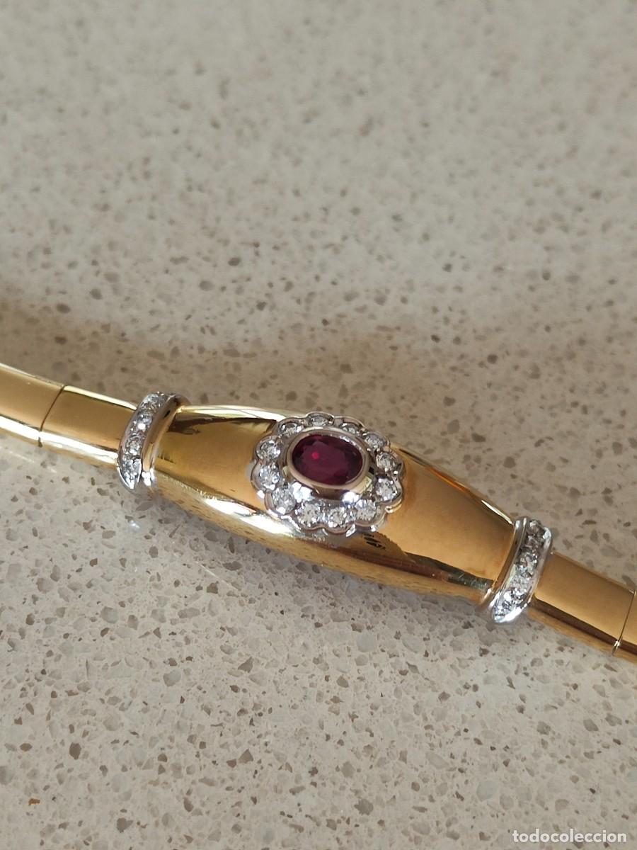 Joyeria: PULSERA ORO 18K RUB&Iacute; Y BRILLANTES - Foto 1