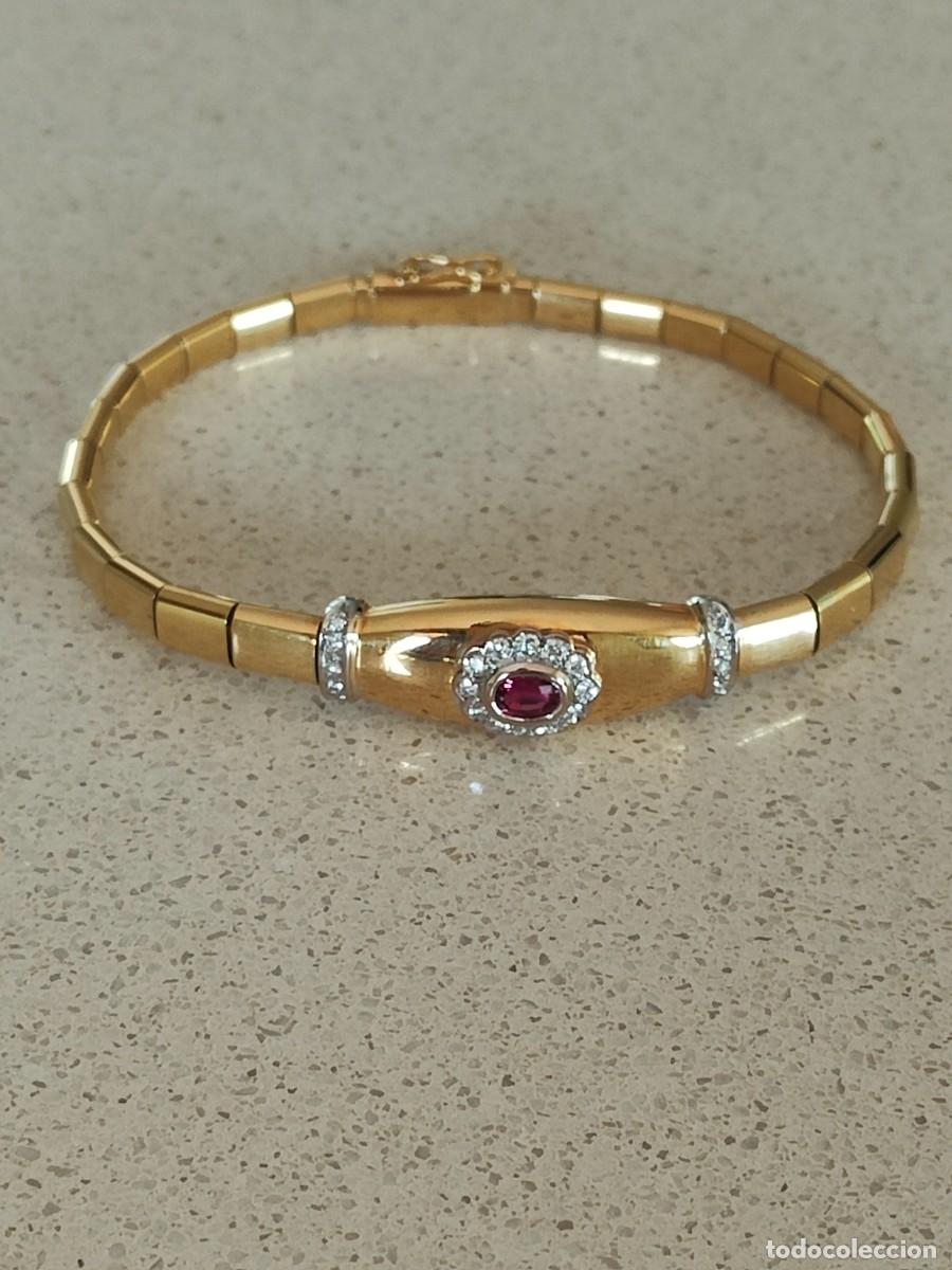 Joyeria: PULSERA ORO 18K RUB&Iacute; Y BRILLANTES - Foto 8