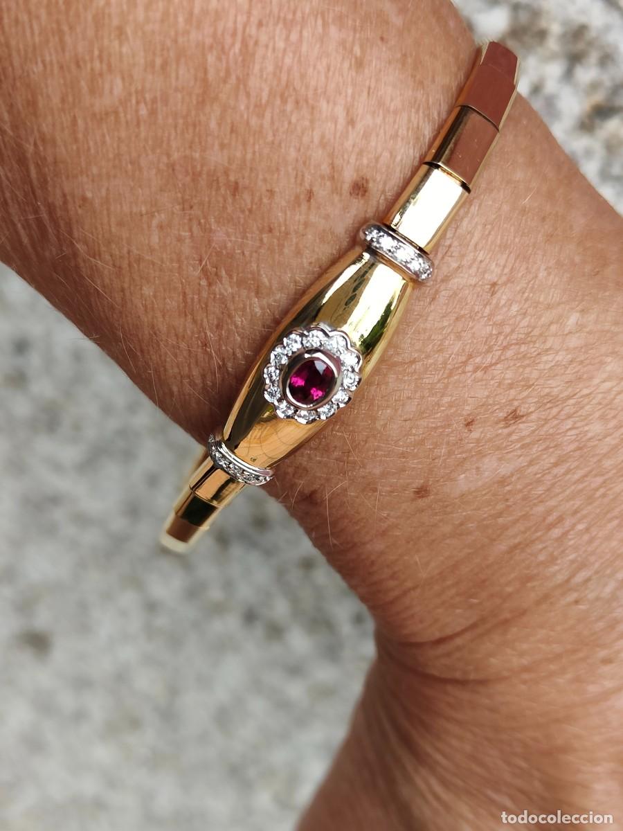 Joyeria: PULSERA ORO 18K RUB&Iacute; Y BRILLANTES - Foto 9