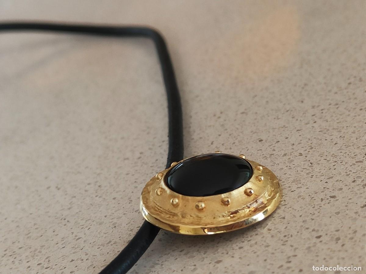 Joyeria: GARGANTILLA BOTON TRIBAL EN ORO DE 18K Y &Oacute;NIX - Foto 4