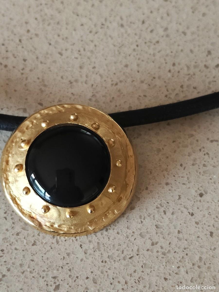 Joyeria: GARGANTILLA BOTON TRIBAL EN ORO DE 18K Y &Oacute;NIX - Foto 5