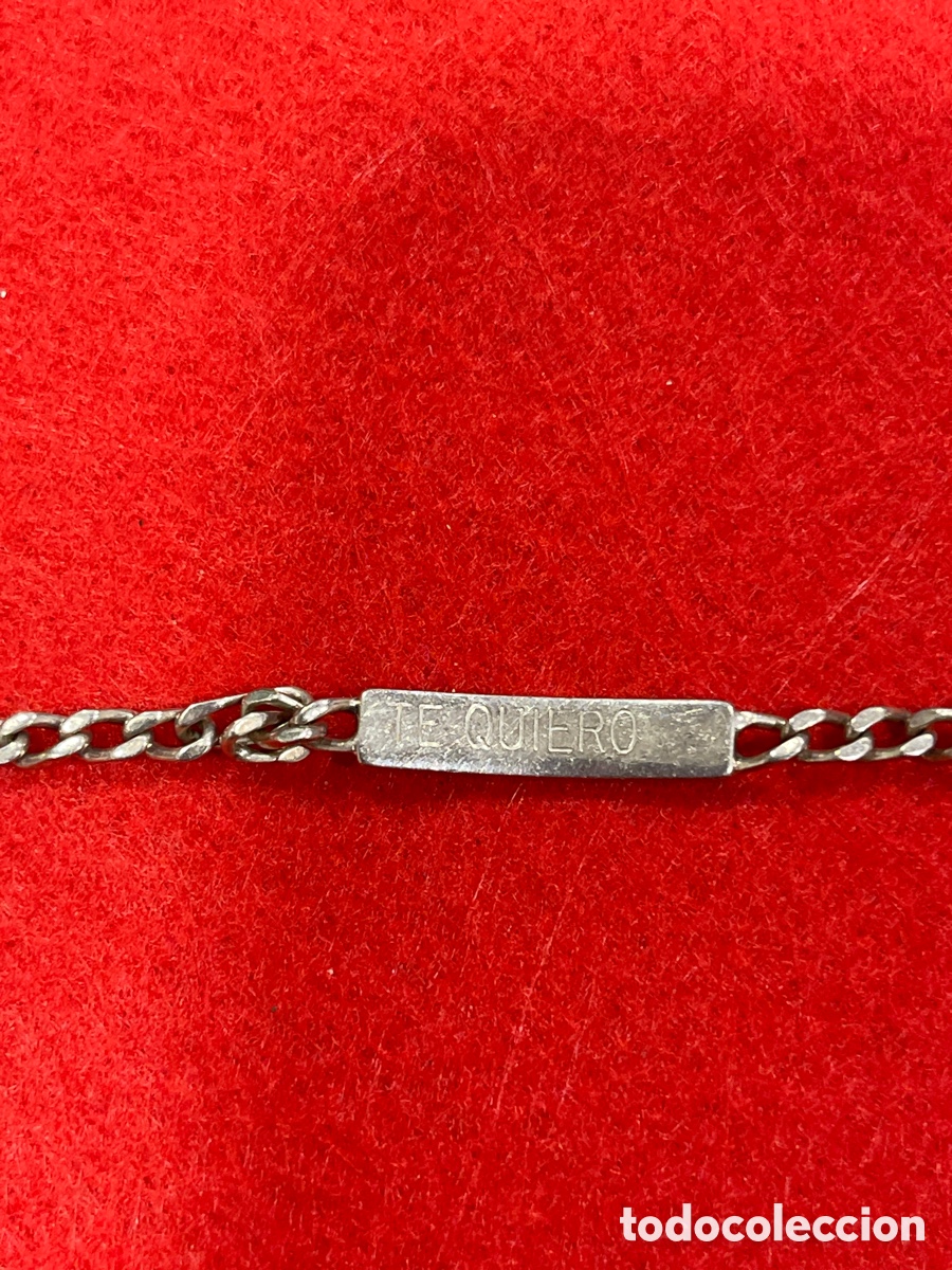 Joyeria: Pulsera en plata de ley contrastada, tipo no me olvides. - Foto 3
