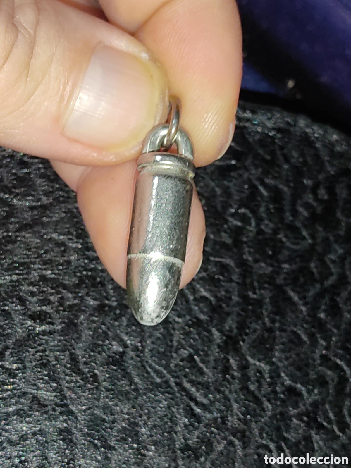 Joyeria: Colgante bala para cordon de los 70. - Foto 3