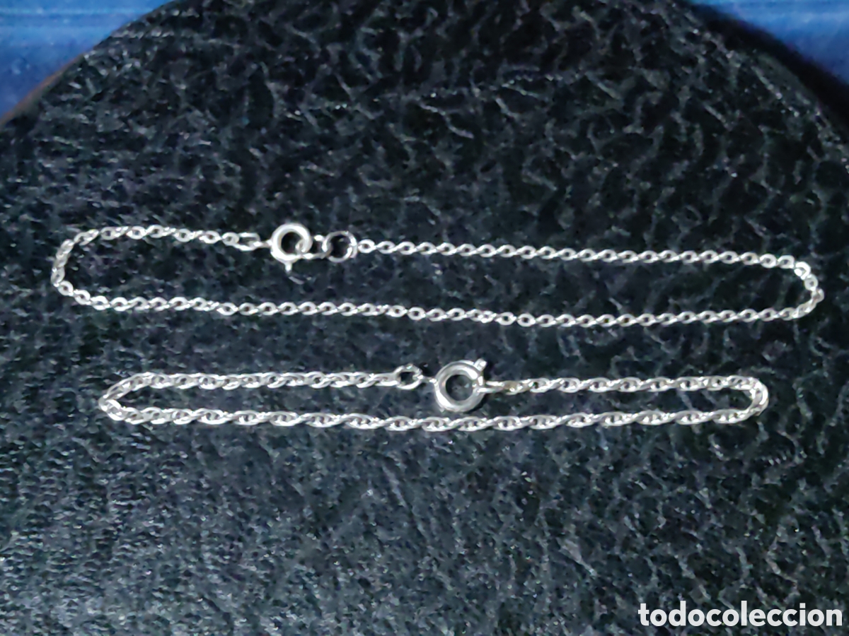 Joyeria: Juego de pulseras de plata para mu&ntilde;eca y tobillo. - Foto 1
