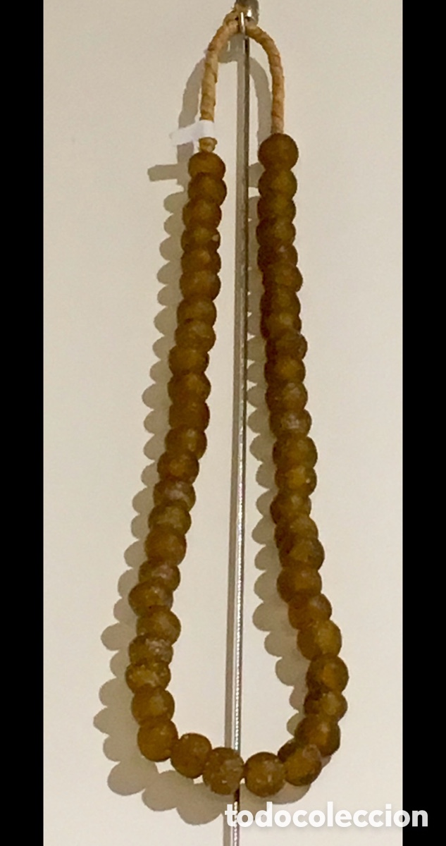 Joyeria: Collar Afeicano. Perlas de vidrio. - Foto 1