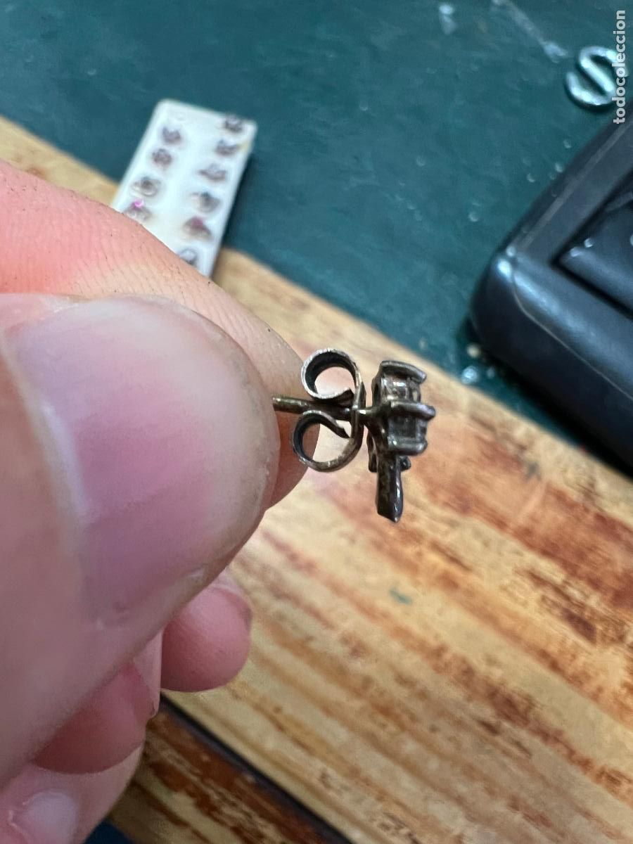 Joyeria: PAREJA DE PENDIENTES DE PLATA - MEDIDA 5 MM - Foto 2