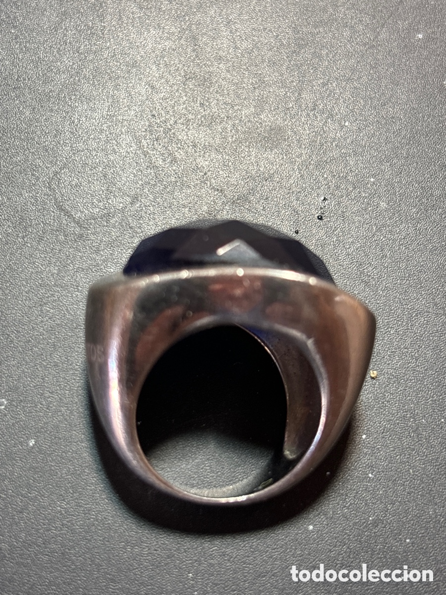 Joyeria: Anillo de plata de B. Con piedra azul. - Foto 4