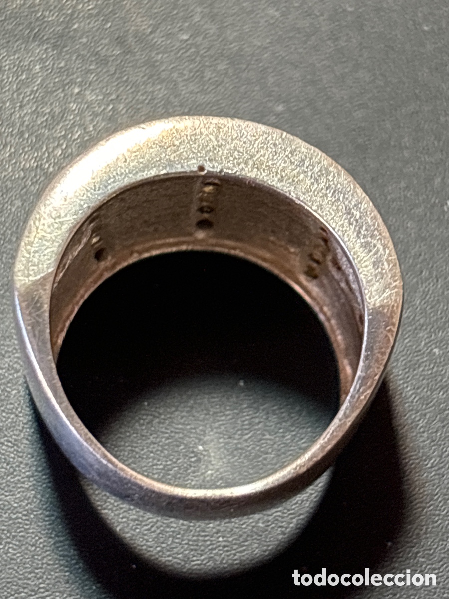 Joyeria: Anillo de plata de ley. Con piedras rosas. - Foto 4