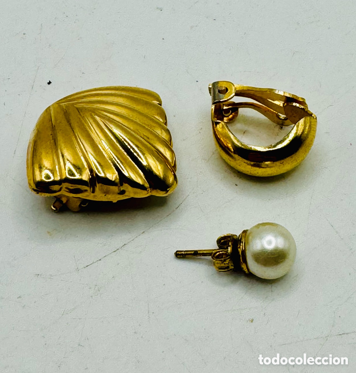 Joyeria: Antiguos Pendientes Dorados - Foto 3