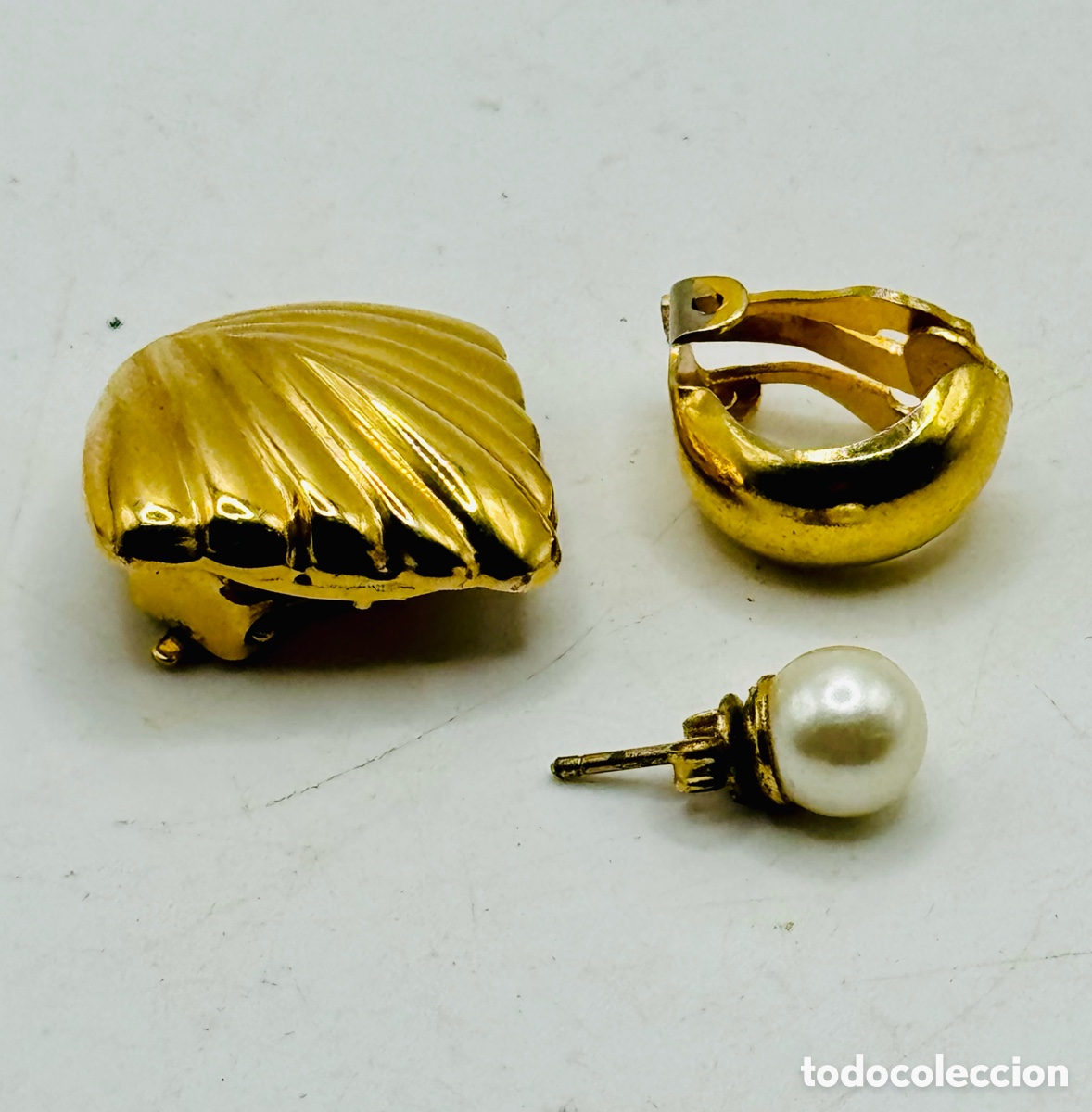 Joyeria: Antiguos Pendientes Dorados - Foto 5