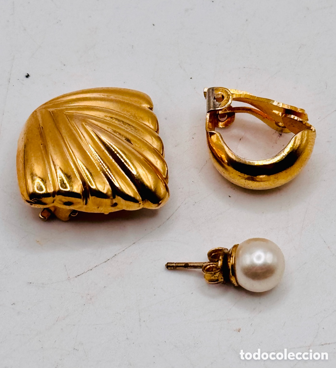 Joyeria: Antiguos Pendientes Dorados - Foto 6