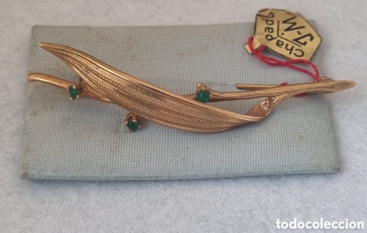 Joyeria: Broche chapado vintage J - Foto 2
