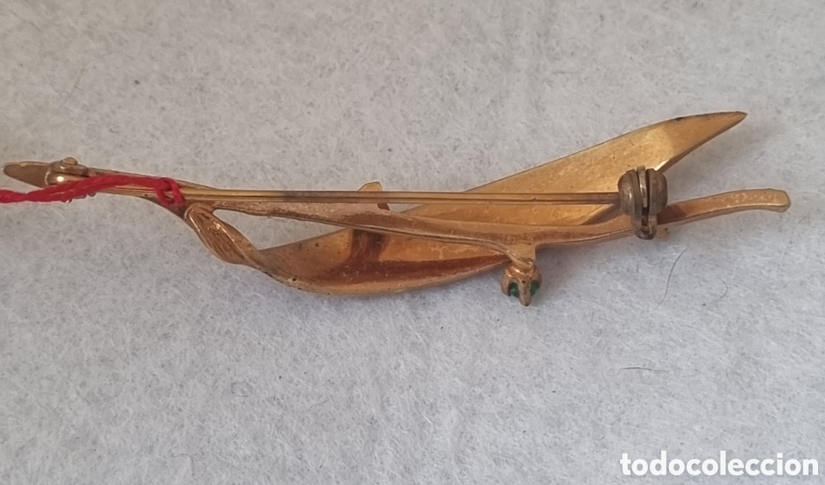 Joyeria: Broche chapado vintage J - Foto 3