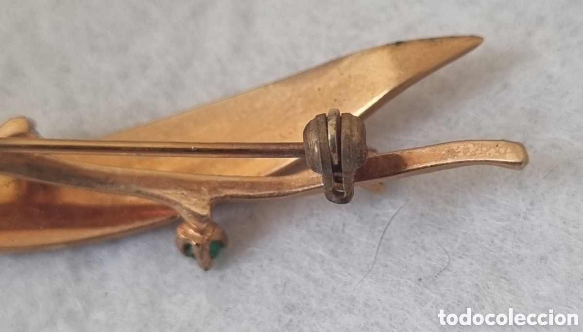 Joyeria: Broche chapado vintage J - Foto 4
