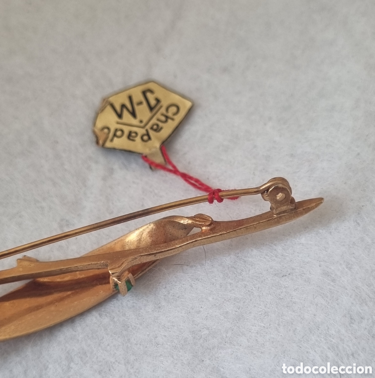 Joyeria: Broche chapado vintage J - Foto 5