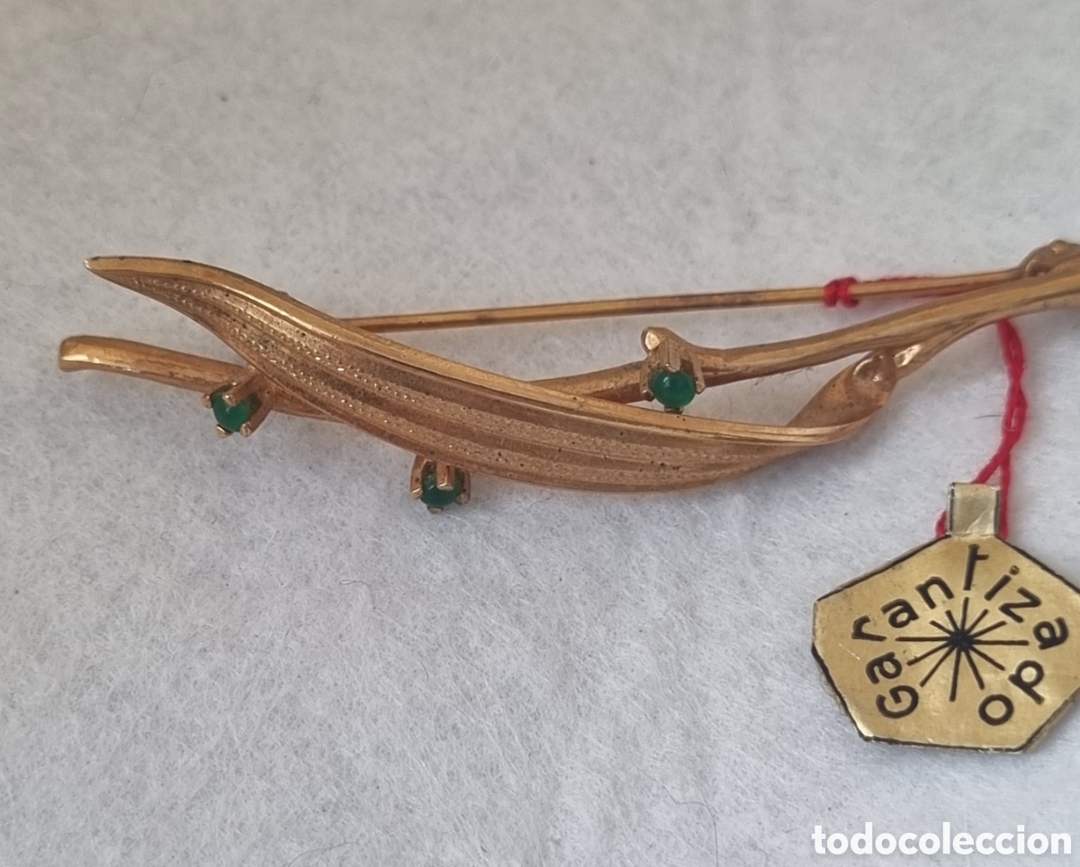 Joyeria: Broche chapado vintage J - Foto 6