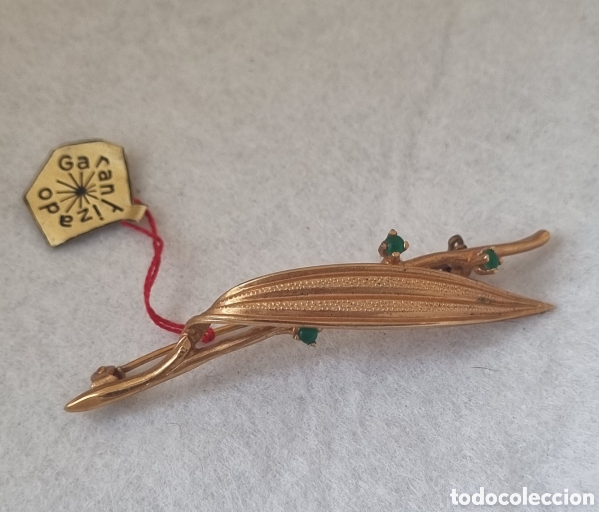 Joyeria: Broche chapado vintage J - Foto 7