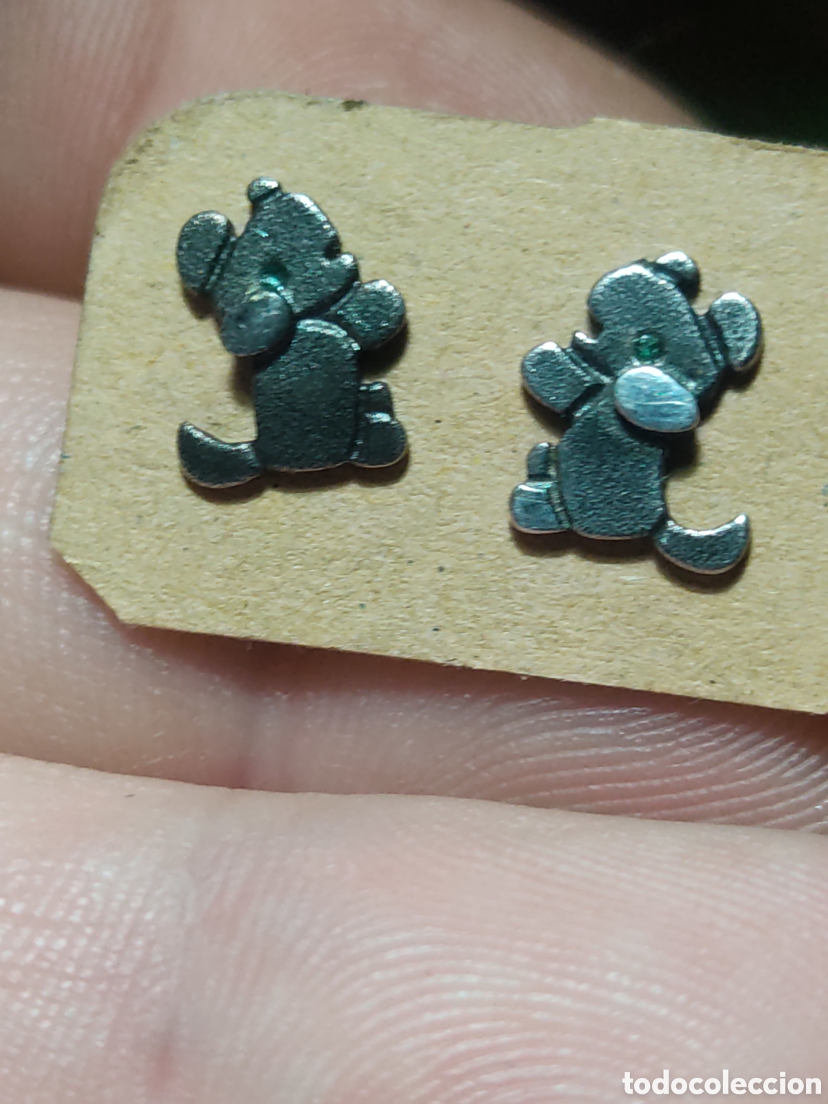 Joyeria: Pendientes perrito de plata 925.Vintage - Foto 1