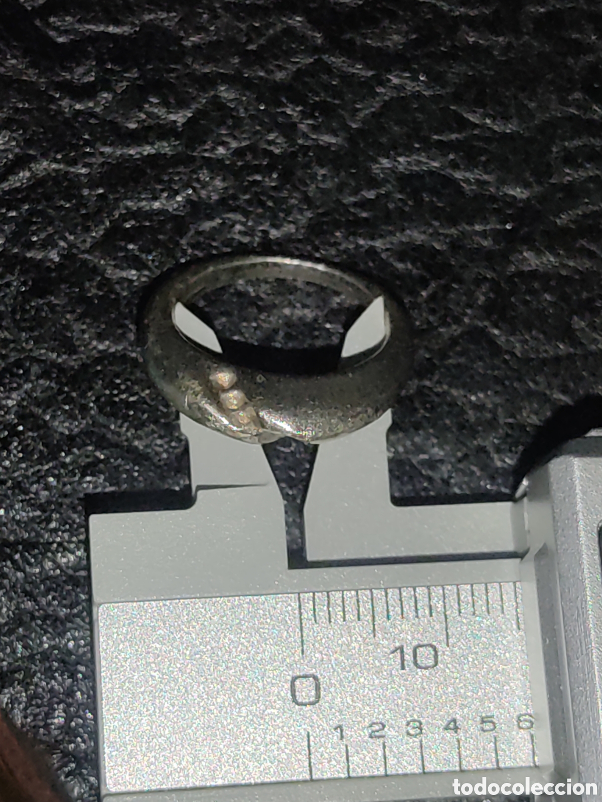 Joyeria: Anillo de metal plateado.Vintage. - Foto 3
