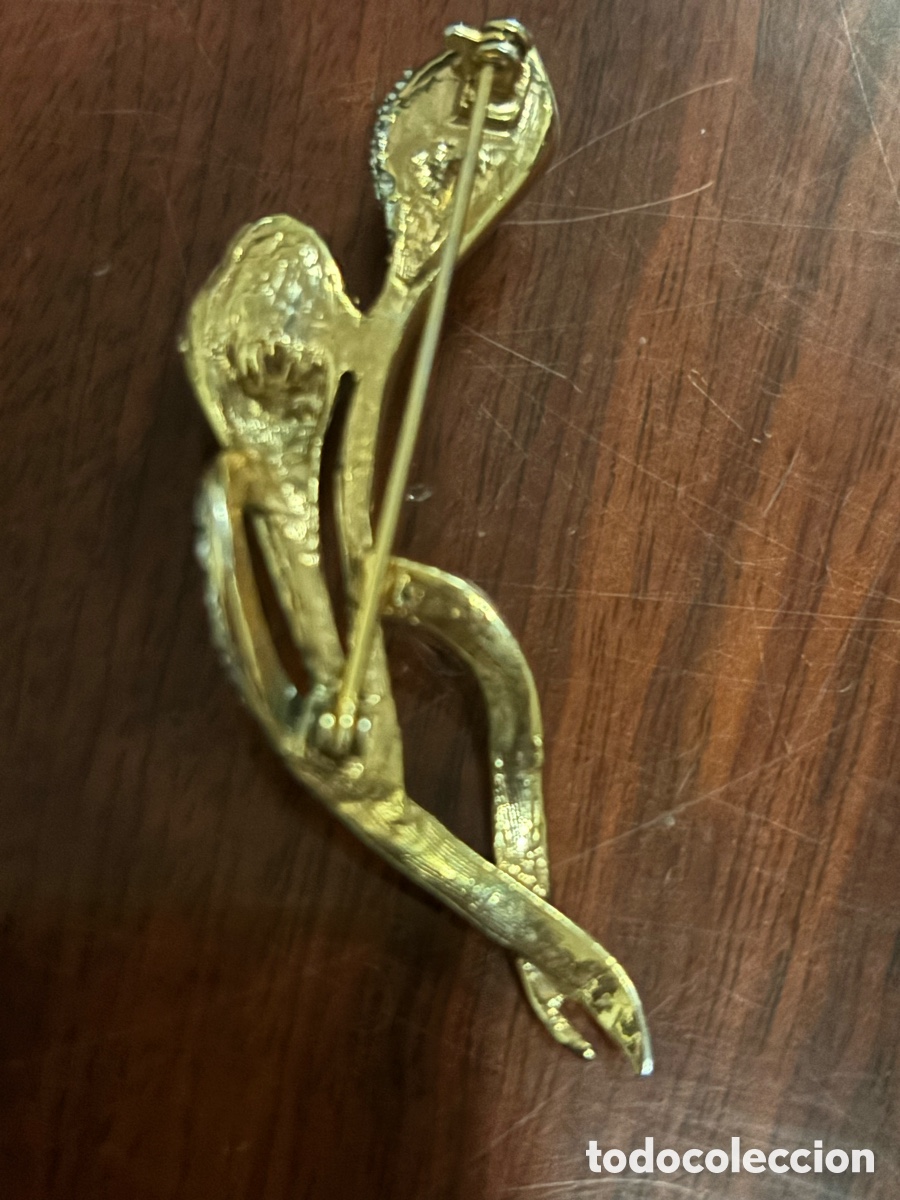 Joyeria: Broche dorado vintage - Foto 2