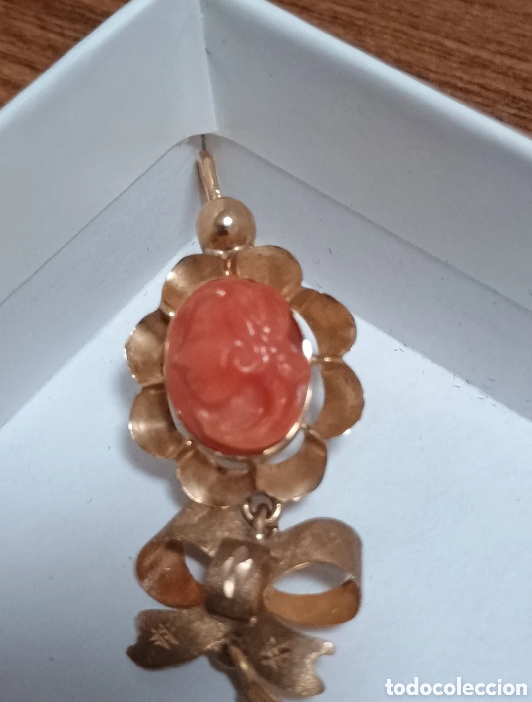 Joyeria: Pendientes de coral mediterr&aacute;neo - Foto 1