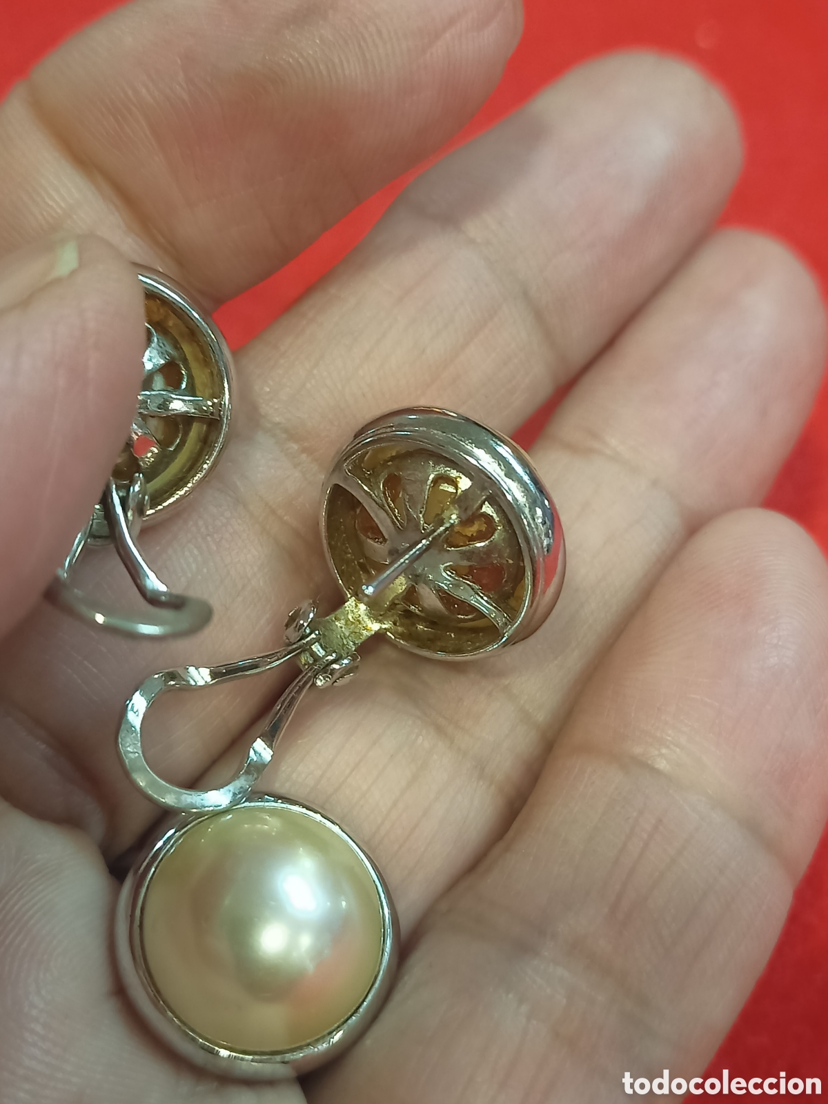 Joyeria: Conjunto de anillo y pendientes vintage. REF-5773 - Foto 5