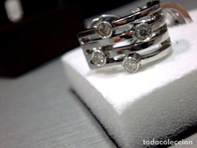 Joyeria: pendientes oro blanco 18 kts y diamantes - Foto 3