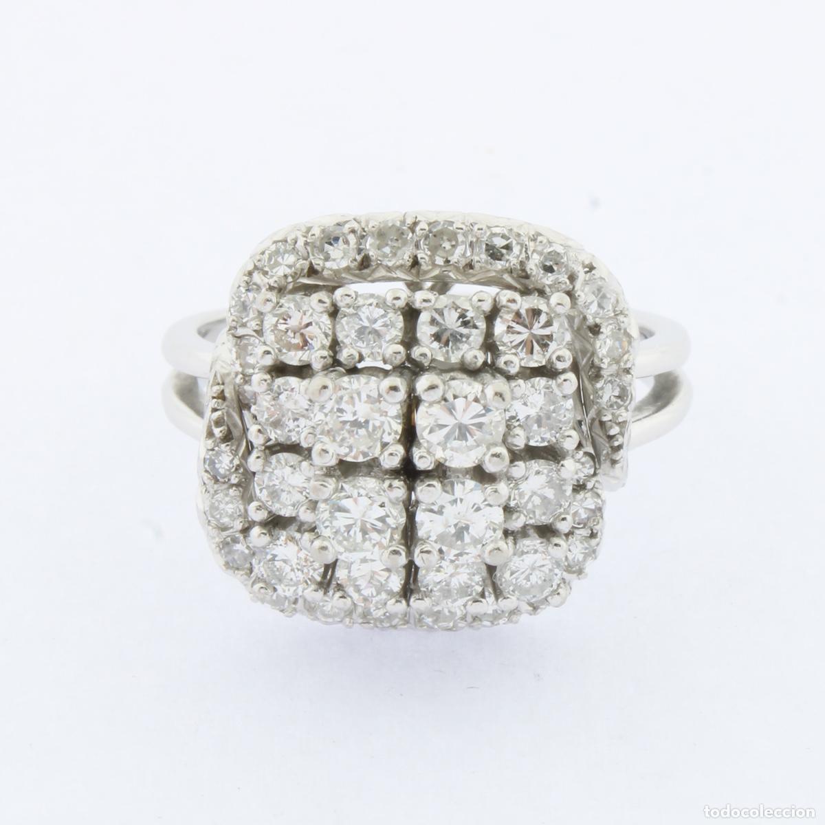 Joyeria: Anillo oro blanco con diamantes - Foto 1