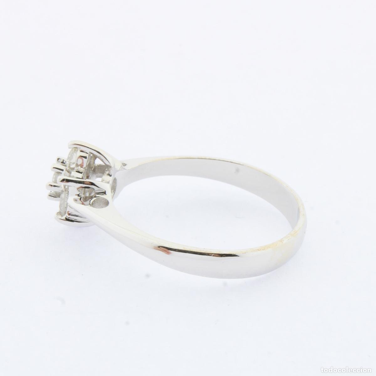 Joyeria: Anillo roseta oro blanco con diamantes - Foto 3