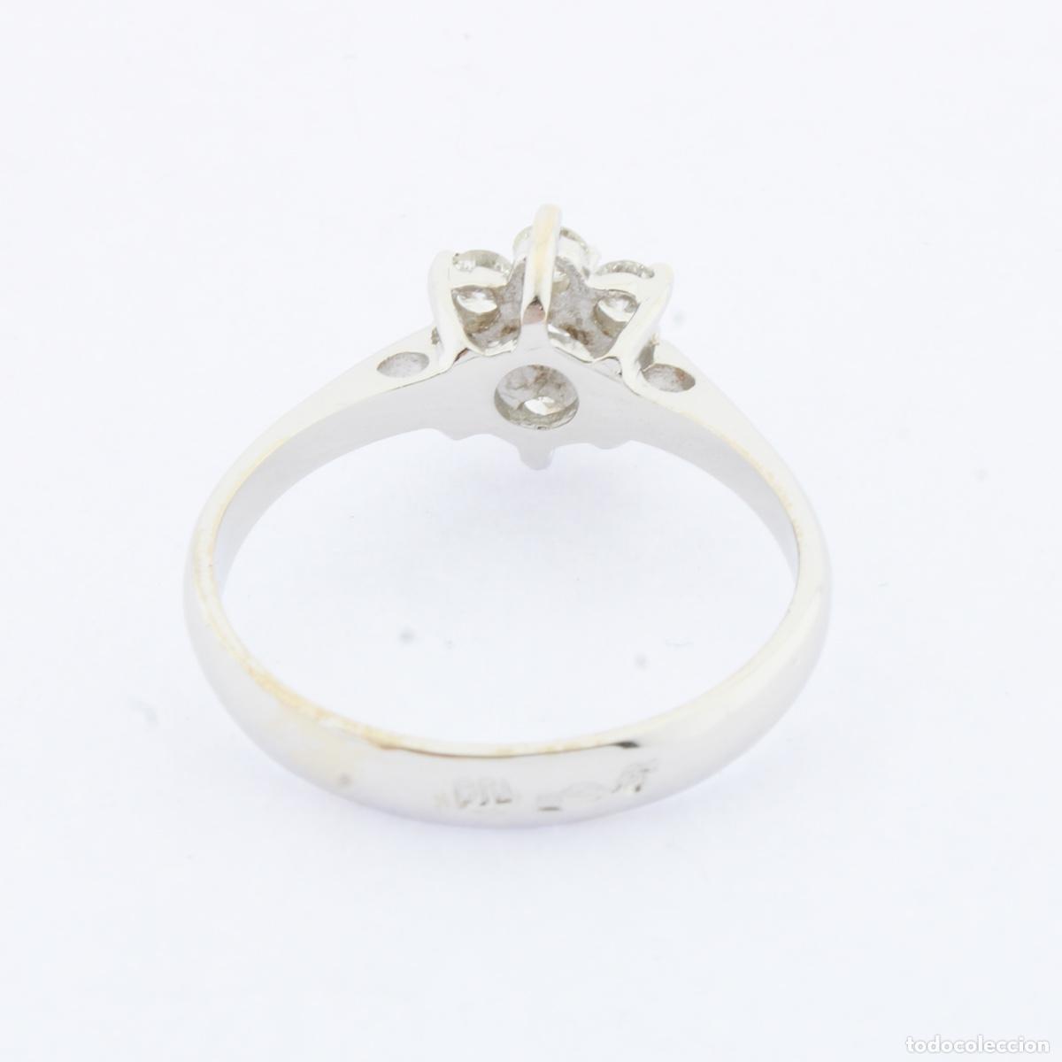 Joyeria: Anillo roseta oro blanco con diamantes - Foto 4