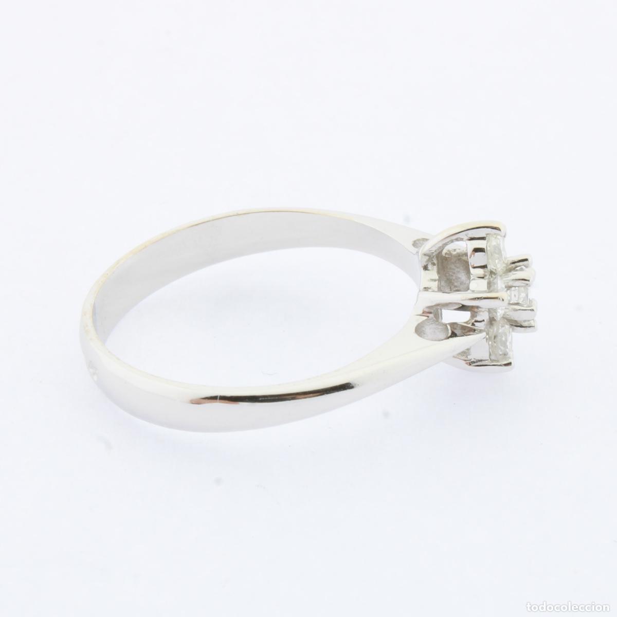 Joyeria: Anillo roseta oro blanco con diamantes - Foto 5