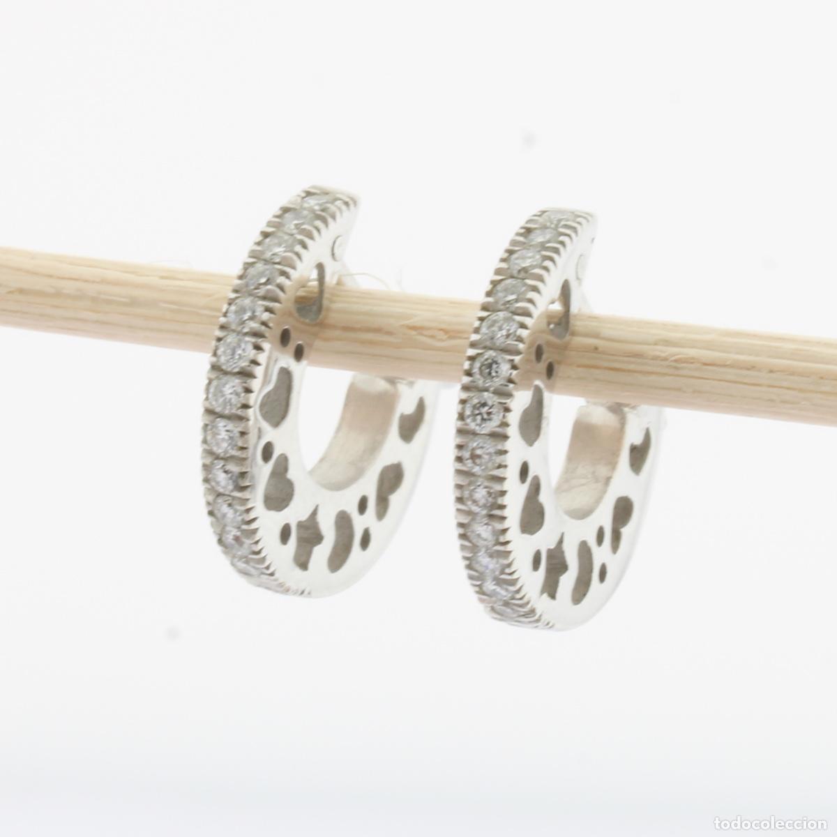 Joyeria: Pendientes oro blanco con brillantes - Foto 1