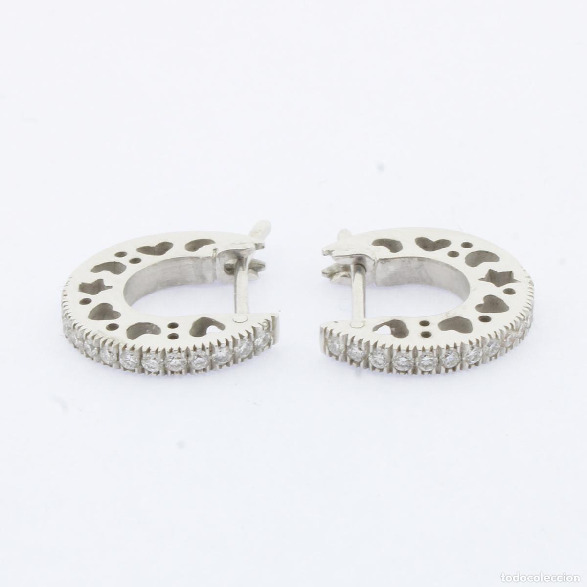 Joyeria: Pendientes oro blanco con brillantes - Foto 6