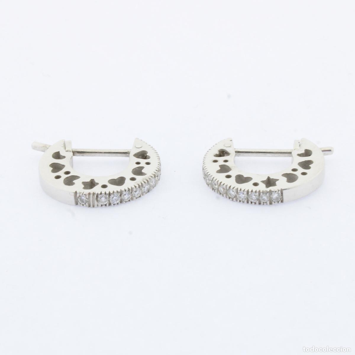 Joyeria: Pendientes oro blanco con brillantes - Foto 7