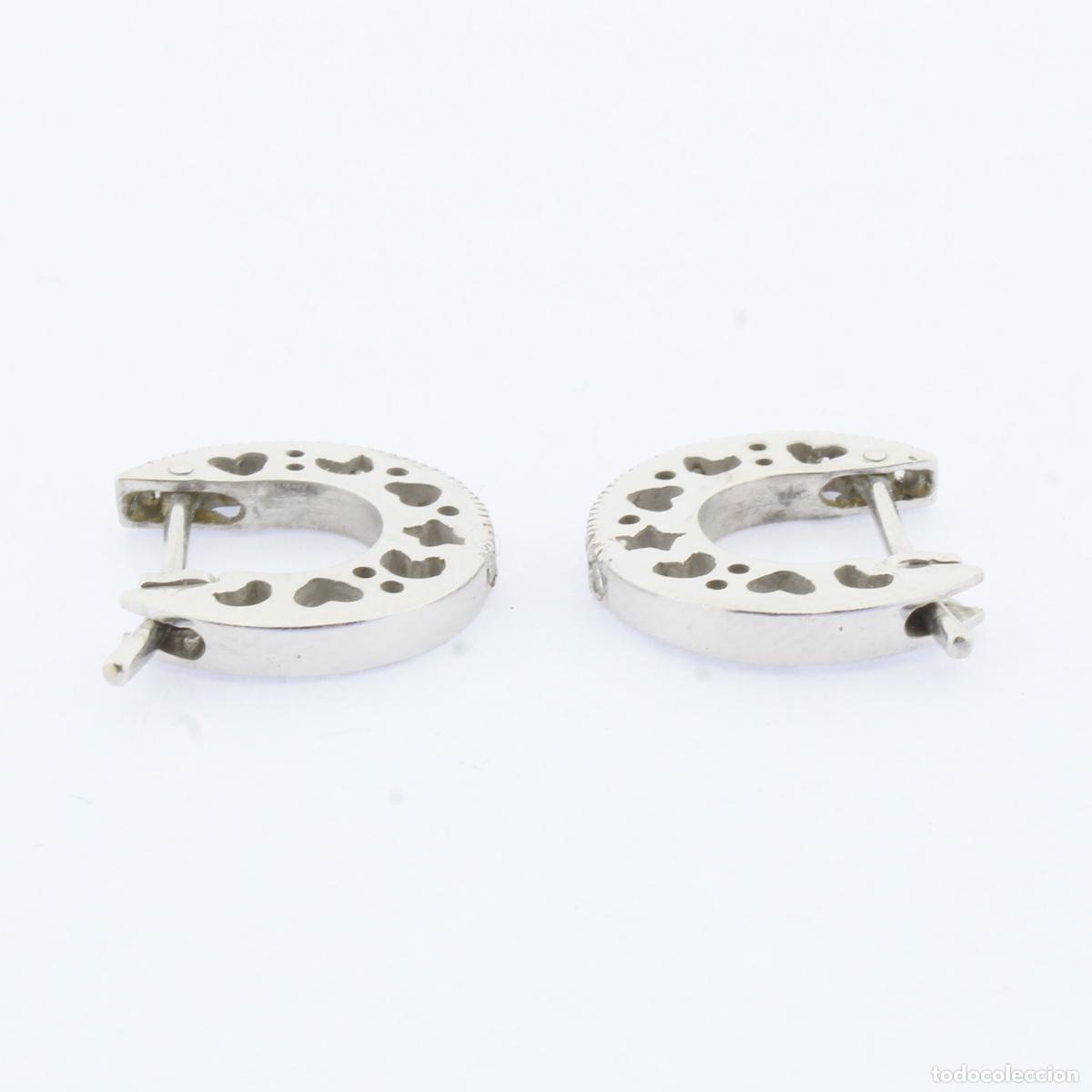 Joyeria: Pendientes oro blanco con brillantes - Foto 8