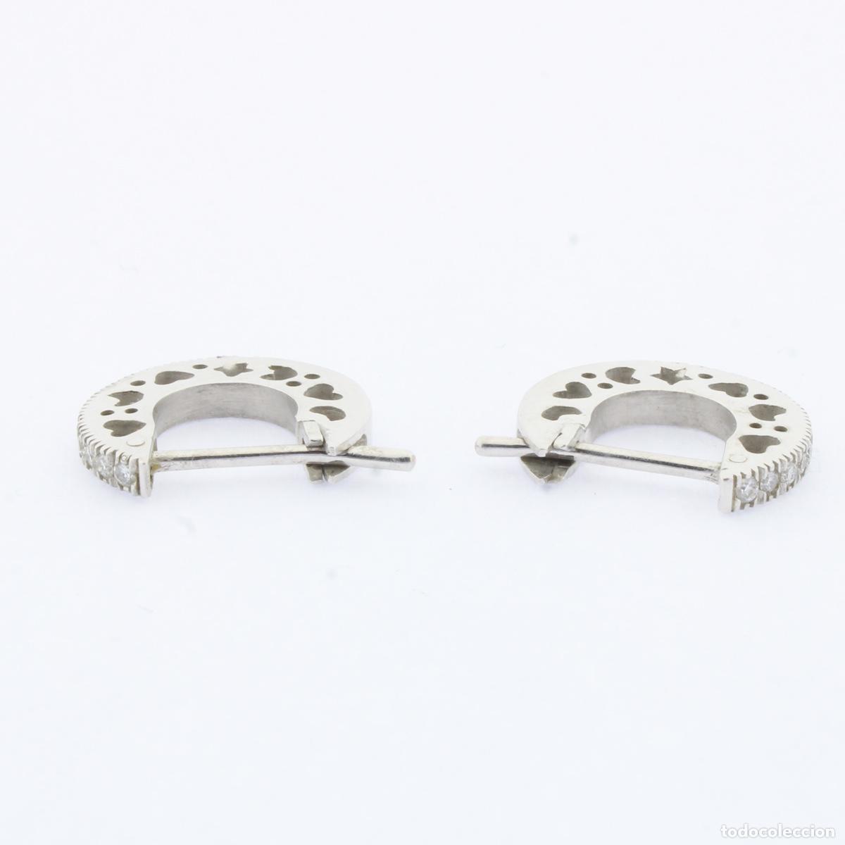 Joyeria: Pendientes oro blanco con brillantes - Foto 9